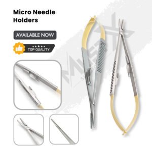 Micro Needle Holder – Spring Handle